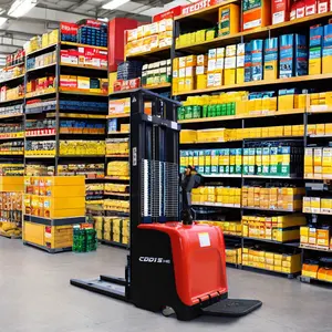 Cinese 1.5Ton capacità CDD15H/15HE Pallet elettrico Stacker Stand-Up carrello elevatore per uso domestico