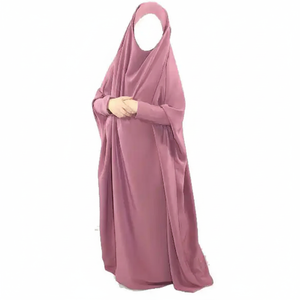 ขายส่งชุดญิลบาบแบบสั่งตัดได้ตามขนาด  ชุดอาบายะห์ผู้หญิง ดีไซน์ทันสมัย สไตล์ชาติพันธุ์  ทรงตรงเรียบง่าย  ชุดมุสลิม  ผ้าโพลีเอสเตอร์ 100% - Product Image 2