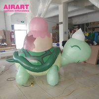 Décoration d'événements thématiques, tortue gonflable, tortue de mer gonflable de dessin animé pour la publicité