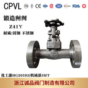 Vanne à boisseau en acier forgé haute pression Z41Y-150Lb 600Lb 800Lb Vanne à boisseau à bride en acier moulé et en acier inoxydable pour milieux à haute température - Product Image 3