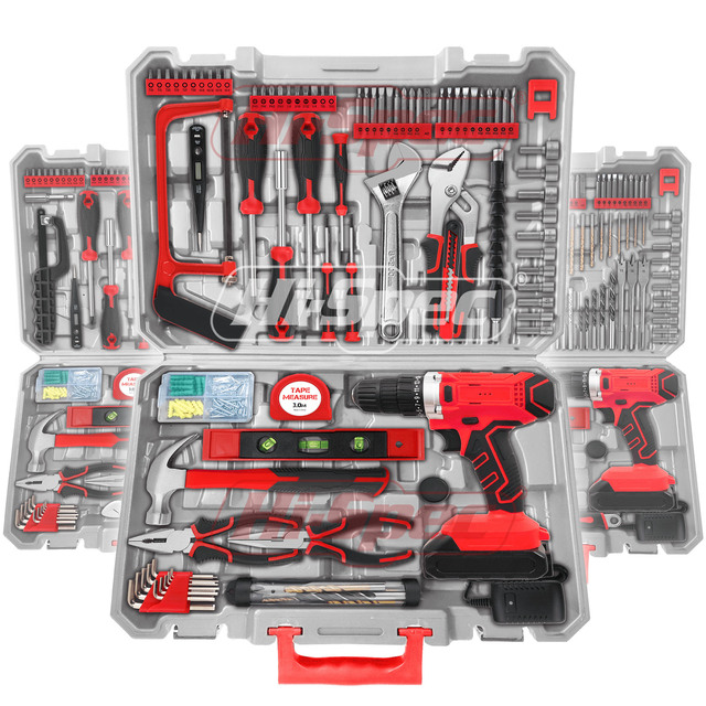 Wholesale 20V Cordless Drill Tool Sets Electric Power Tool Combo Kit with Lithium Battery for Professional Mechanic Use OEM ODM