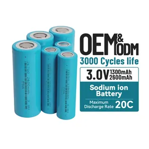 Exliporc 20C 1300mah 2600mah 3Vナトリウムイオン電池18650 26700 EV電動スクーターバイク用ナトリウムイオン電池Na ion akkus