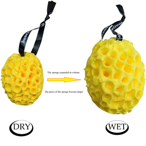 Esponja de baño con forma de panal, Bola de ducha espumosa, esponja de mar para fregar el cuerpo - Product Image 3