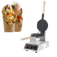 Machine électrique commerciale de gaufre d'oeuf gaufrier d'oeuf de bulle petit déjeuner gaufrier d'oeuf