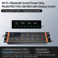 Multiprise intelligente ZOOBAM avec contrôle Bluetooth/WiFi, rectangulaire, pour un usage quotidien, adaptée à la maison, au bureau, à l'aquarium et au jardin