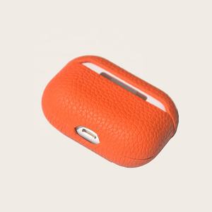 Couverture personnalisée en cuir pleine fleur galet pour étui <span class=keywords><strong>Airpods</strong></span> <span class=keywords><strong>Pro</strong></span> - Product Image 5