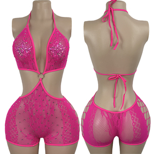 Tenue de danse de salon sexy à dos nu avec de grands trous, tenues de club pour femmes, tenue de danse exotique sexy pour strip-teaseuse - Product Image 4