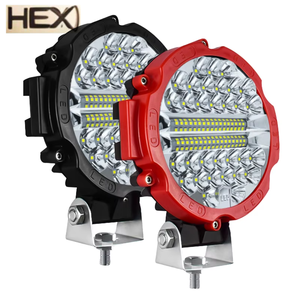 Phare <span class=keywords><strong>de</strong></span> <span class=keywords><strong>travail</strong></span> LED rond 7 pouces 51W 6000K <span class=keywords><strong>12V</strong></span> 24V pour voiture, camion, tout-terrain 4x4, VTT – Lumière <span class=keywords><strong>de</strong></span> <span class=keywords><strong>travail</strong></span> blanche, jaune, rouge, bleue - Product Image 1