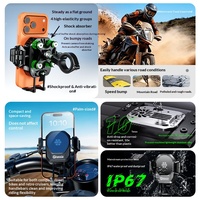 Support téléphone moto Kewig haute qualité avec fonction anti-vibration et refroidissement, fixation rapide pour moto et vélo