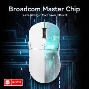Ratón Inalámbrico para Juegos Attack Shark X3 Pro, PAW3395, 26000 DPI, Frecuencia de Sondeo de 8000 Hz, Ultraligero de 49 g, 3 Modos: BT/2.4G/Cableado, RGB - Product Image 5