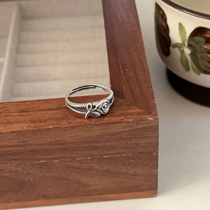 Yinruitai S925 Sterling Silver Rose <b>Open</b> <b>Ring</b> For Women Light Luxury High End Niche Plain Band - Product Image 2