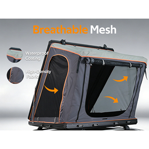 Tente de toit Wildgo 2026 imperméable quatre saisons à double couche, ouverture rapide automatique, vérin à gaz 450N pour <span class=keywords><strong>camping</strong></span> et activités de plein air en voiture - Product Image 5