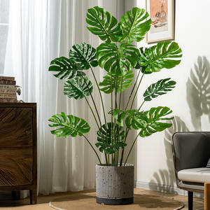 Planta Artificial Monstera Deliciosa de 28 Pulgadas, Resistente a los Rayos UV, Tallo y Hojas de Palmera Tropical de Plástico para Decoración del Hogar u Oficina - Product Image 5
