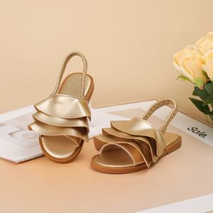 Nuove Scarpe Estive per Bambini, Scarpe da Spiaggia con Volant, Graziose <span class=keywords><strong>Ciabatte</strong></span> da Principessa per Bambine - Product Image 3