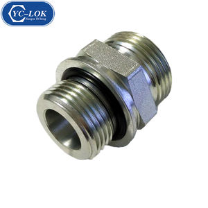 Conectores de extremos de perno de rosca macho BSP tipo <span class=keywords><strong>mordida</strong></span> de acero con sellado de junta tórica para accesorios de tubería de férula única hidráulica (1CG) - Product Image 5