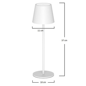 <b>Wireless</b> Touch <b>Lamp</b> Dimmable Led Light 3 Shades White 11x11x37cm Orange Color - Product Image 3