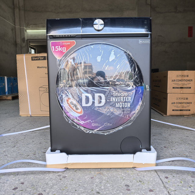 Quality Rustproof 15kg Front Load Washer Stainless Steel Tub Digital Color Screen Inverter Technology