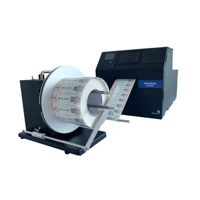 Color Label Printer Commercial Ink Tank Type Adhesive Sticker Hanging Tag Printer Roll to Roll Color Label Printer