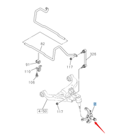 Fusée droite de la pièce d'auto C8979470280 d'ISUZU 97947028 pour le D-MAX d'Isuzu