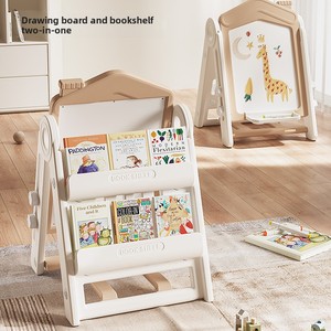 Pizarra de <span class=keywords><strong>Dibujo</strong></span> Magnética Multifuncional de Plástico para Niños, Bloques de Construcción 3D de Doble Cara, Altura Ajustable, Plegable, con Almacenamiento - Product Image 2