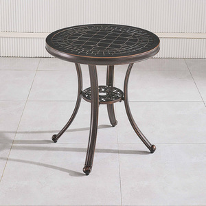 <span class=keywords><strong>Set</strong></span> da Pranzo da 3 Pezzi in Alluminio Pressofuso, per Balcone, Giardino, Esterno, Caffè, Patio, con <span class=keywords><strong>2</strong></span> <span class=keywords><strong>Sedie</strong></span> <span class=keywords><strong>e</strong></span> Tavolo Rotondo in Metallo - Product Image 5
