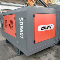 Compresseur d'air à vis lubrifié au diesel Cummins 24 bars 1000 CFM portable haute pression faible bruit pour l'exploitation minière et le forage de puits d'eau