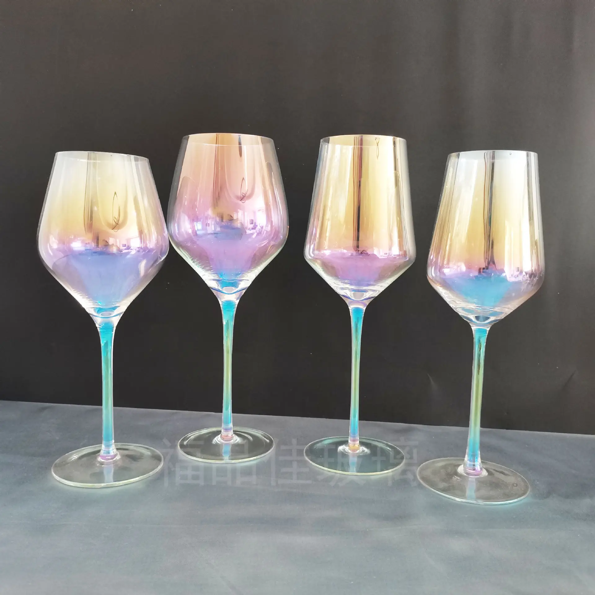 Bunte Weinglas frucht Jungfrauen herz Vintage hohe Tasse Kristallglas Champagner glasfabrik bieten