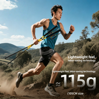 GANYU Ultralight 3K Karbon Fiber 4 Bölümlü 3 Eklemli Katlanabilir Trekking Batonları 115g Kompakt 32cm EVA Saplı Patikası Koşusu ve Yürüyüş İçin
