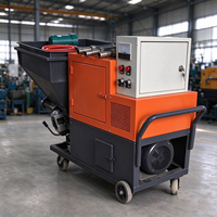 Machine à projeter du mortier compacte et mini avec pompe haute pression pour des projets efficaces de plâtrage mural en mortier de ciment