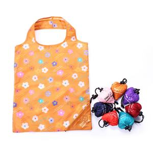 Cute and Simple Recycled Shopping Ripstop Custom Nylon Bag Polyester Waterproof Grocery Bags Reusable <b>Foldable</b> Shopping Bags - Product Image 3