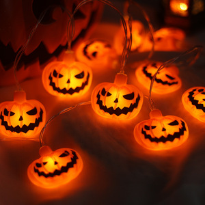 Guirnalda de Luces LED con Forma de Calabaza, Decoración para el Festival de los Fantasmas, Linternas Coloridas de Varios Tamaños, Luces de Ambiente para Fiestas, Suministro Directo - Product Image 3