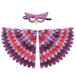 Halloween Party Bird Cosplay Dress Stage Performance Christmas Props Children Parrot <strong>Wings</strong> Cape Costume - Product Image 3