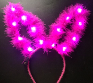 Fournitures de fête allument floue led <span class=keywords><strong>lapin</strong></span> <span class=keywords><strong>oreille</strong></span> <span class=keywords><strong>bandeau</strong></span> nouvel an Noël MENÉ mignon animal <span class=keywords><strong>lapin</strong></span> <span class=keywords><strong>oreille</strong></span> bandeaux pour enfants - Product Image 5