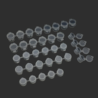 5ml * 8 petits contenants de peinture en plastique vides Pots plastique emballé par bande