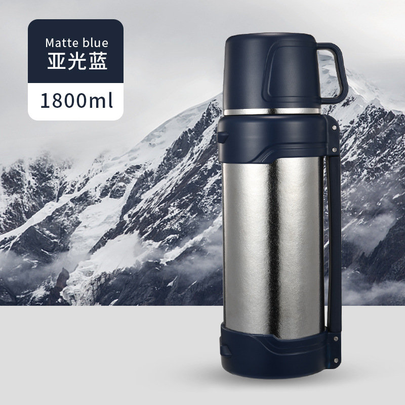 ขวดน้ำสำหรับเดินทางกลางแจ้ง Pure Titanium GL ขนาด 1.8 ลิตร สีฟ้าด้าน