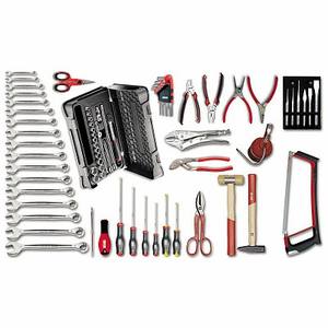 Ensemble d'outils à main Usag 496 A2, jeu de douilles 1/2 pouce, acier au chrome-vanadium, coffret à outils 37x28x8cm - Product Image 1