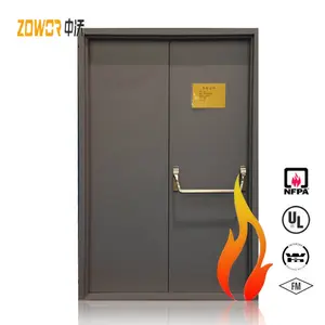 European America Standard Custom Commercial Indoor Room Fireproof Metal Doors Interior Emergency Exit Fire Resistant Steel Door