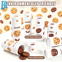 Cajas de cartón con logotipo personalizado, tubos de papel para pasteles, cajas de regalo con tapa para chocolate, galletas, café y té.