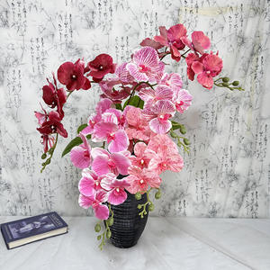 9 Cabezas de <span class=keywords><strong>Flores</strong></span> de Cymbidium de Látex 3D de Tacto Real, Orquídea Artificial, Flor de Cymbidium Phalaenopsis - Product Image 2