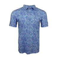 OEM alta calidad 88 poliéster 12 spandex allover Atlético Golf desgaste impreso Jersey Polo de punto Polo para los hombres