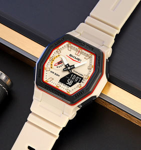 Orologio Cronografo Analogico di Lusso SKMEI 2438 con Doppio Fuso Orario, Stile Business Elegante, Personalizzabile con Logo, Sportivo e alla Moda - Product Image 5