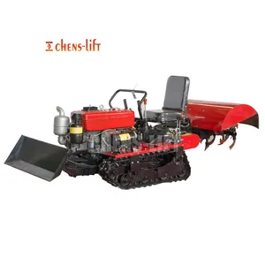 light multifunctional best agricultural 50hp crawler cultivator crawler tiller power tiller diesel engine