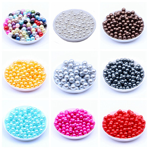 <span class=keywords><strong>Perles</strong></span> rondes brillantes en résine sans trou, de tailles variées, pour la création de coques de téléphone et de cadeaux, fournitures pour poupées et animaux DIY faites à la main - Product Image 1