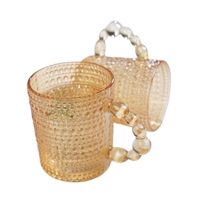 Tasses en verre ambré électrolytique de qualité restaurant poignée écologique micro-ondes cadeaux d'affaires à usage commercial intensif - Product Image 6