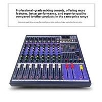 Top Yun EFX9 8-Kanal Professioneller Mixer 99 DSP-Effekte USB Phantomspeisung für 110-240V für Live-Übertragung Konferenz