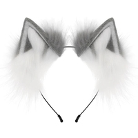 Serre-tête en peluche pour cosplay, oreilles de chat, oreilles de loup, oreilles de renard, en fausse fourrure, style anime, adorables