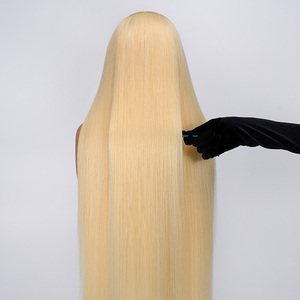 40 Inch 250 Dichtheid Bot Rechte 613 Blonde Hd Front 13X6 13X4 Pruik Pretokkelde Vrouwen 250G Menselijk Haar Pruiken Transparante Voorkant - Product Image 3