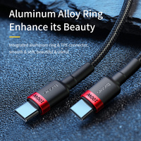 BASEUS-Câble USB Type-C de type C PD, chargeur rapide, USB-C 5A, 2m, pour Macbook, Samsung, Xiaomi POCO, 100W