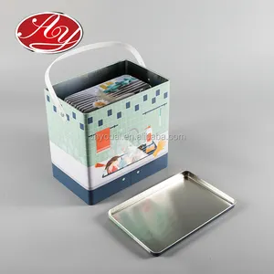 High Quality Embossed Washing Powder Or Clothes Tall Tin Box