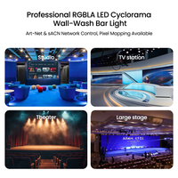 Barre lumineuse LED linéaire CYc 160 LED 3,5W RGBLA 18400Lm, projecteur de scène haute puissance Ra90+, éclairage de fond pour studio TV IP30 DMX512